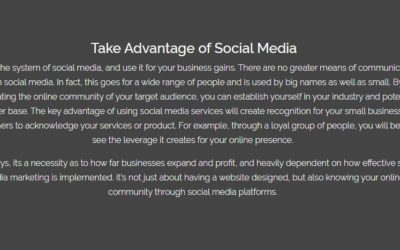 Social Media Marketing Services for Small Businesses