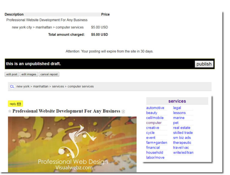 Craigslist alternatives Get a new website 1 Ranking Landing Pages