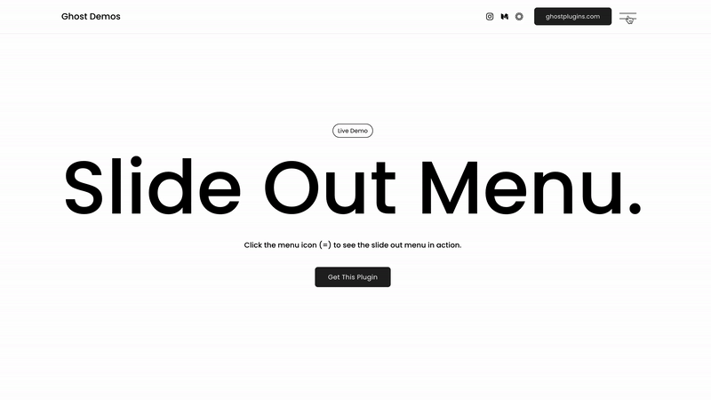 Slide Out Menus