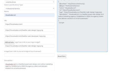 Structured Data for a Small Business Website